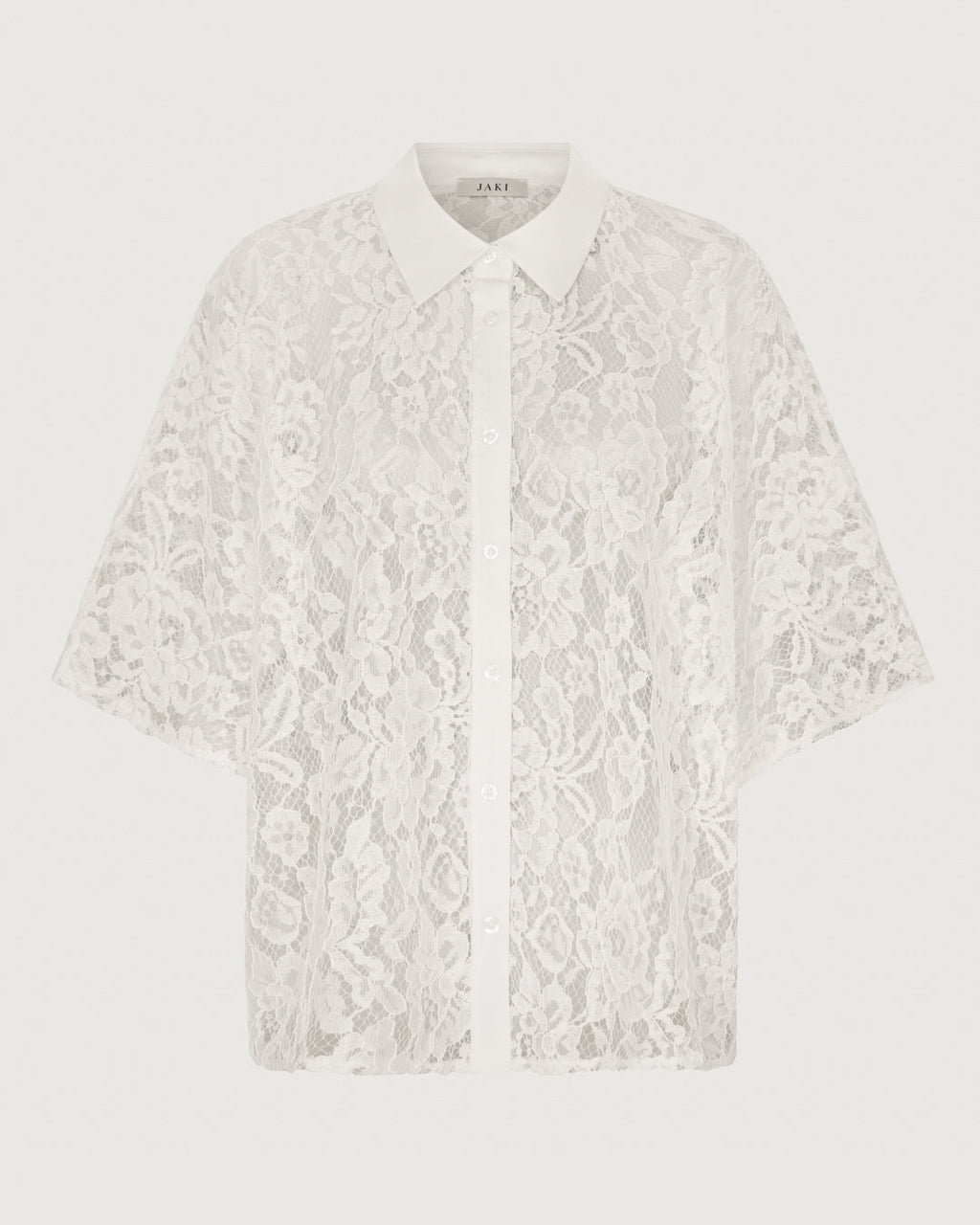 Roxie Lace Shirt | White