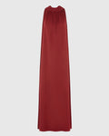 Ruby Halterneck Satin Dress | Deep Red