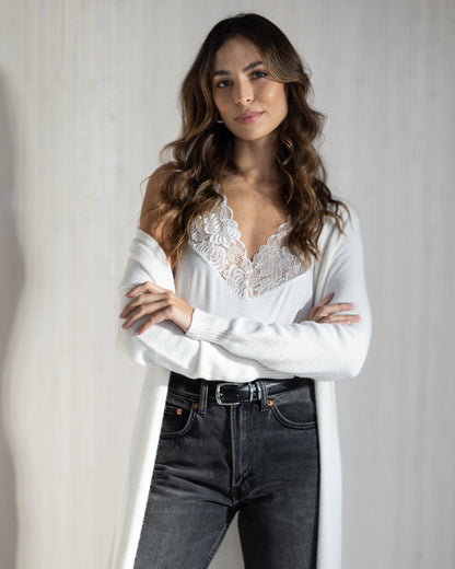 Thea Layering Vest | White