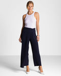 Ophelia Asymmetric Wrap Trousers | Navy