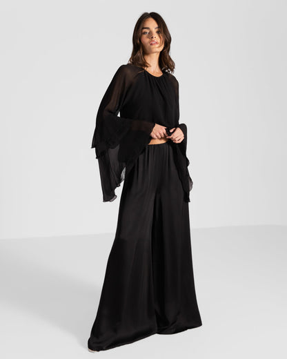 Blair Ruffle Blouse | Black