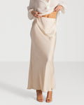 Rosalind Satin Skirt | Cream