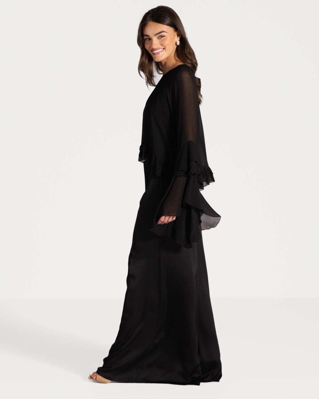 Blair Ruffle Blouse | Black