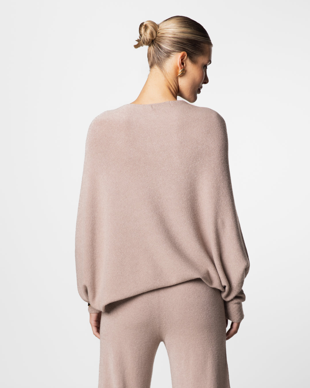 Asymmetric Draped | Mocha | Seamless Knit