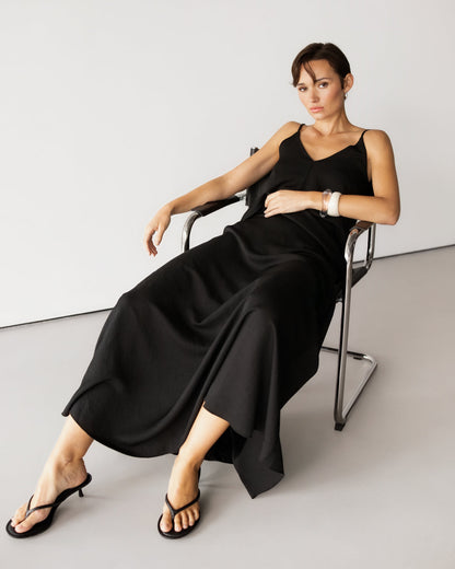 Willa Elastic Waist Skirt | Black