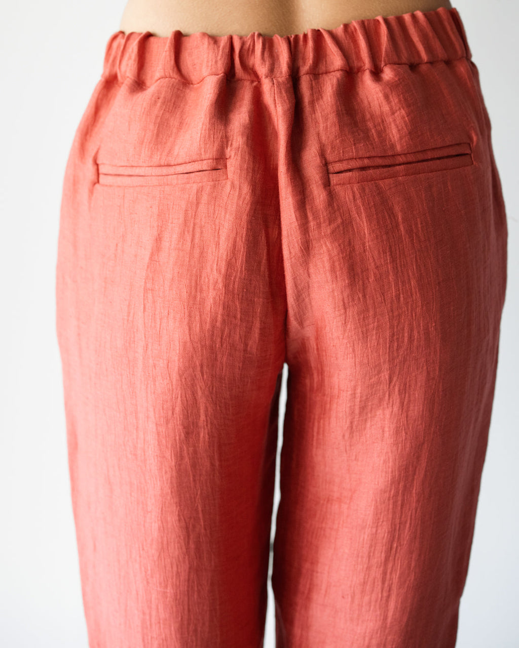 Maris Elastic Waist Trousers | Coral