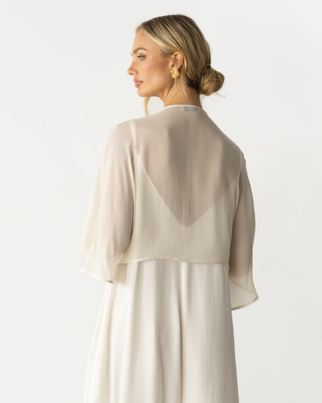 Brienne Lightweight Cape | Cream