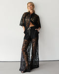 Roxie Lace Trousers | Black