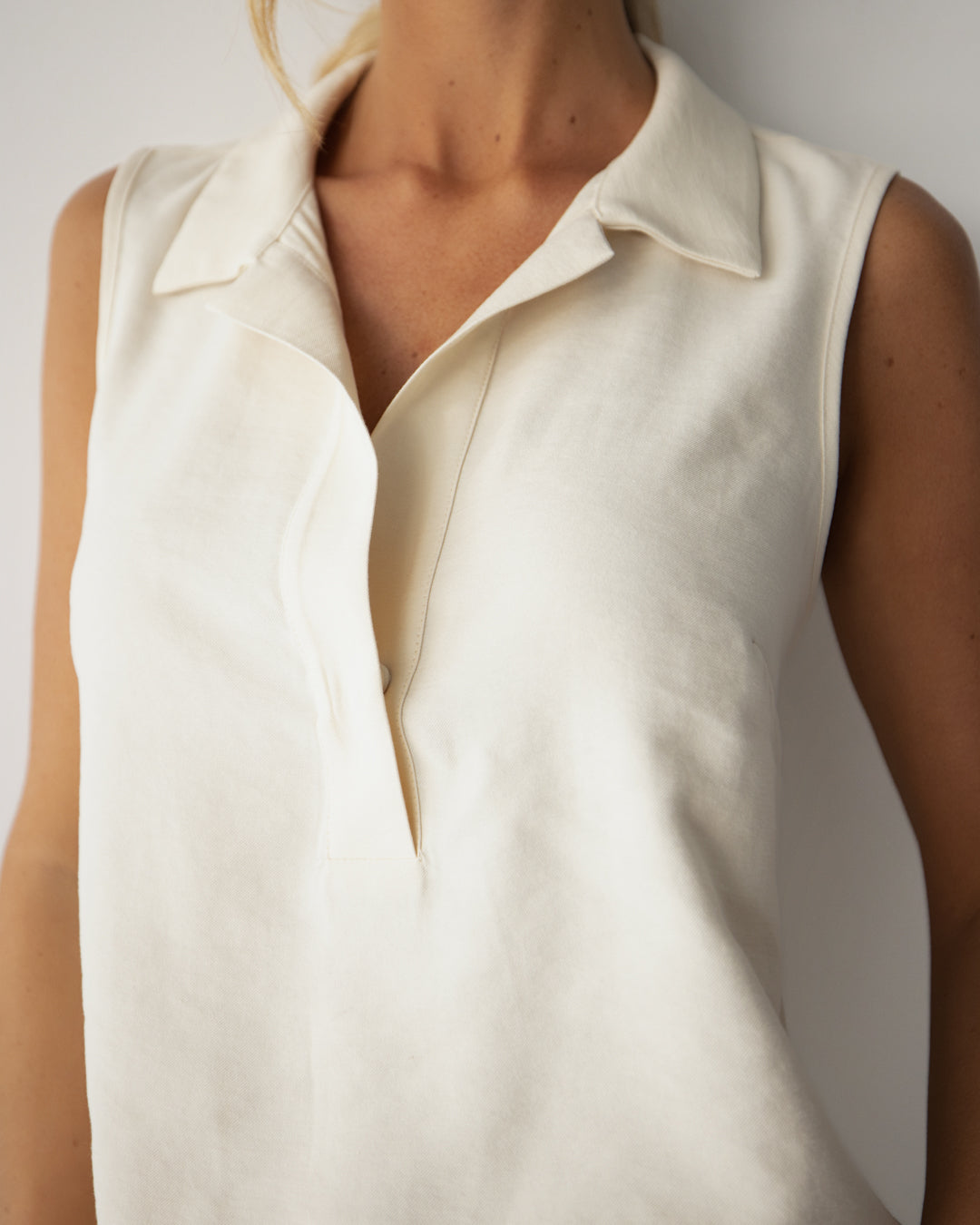 Sylvia Vest Top | Ivory