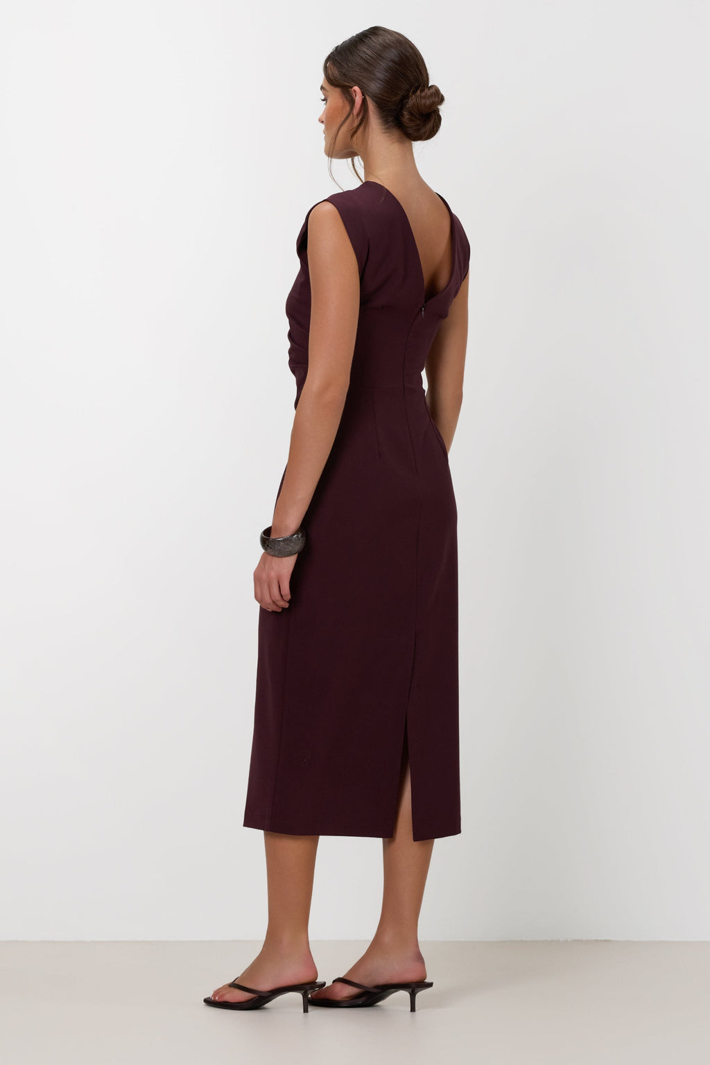 Wilde Ruched Dress | Burgundy