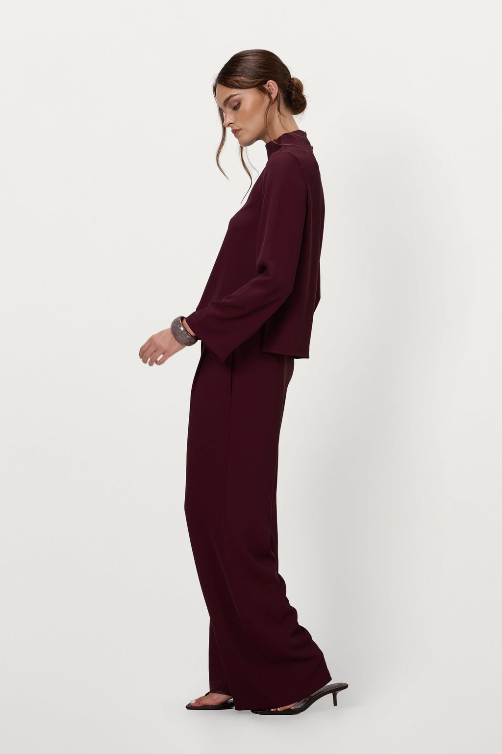 Lana Trousers | Burgundy
