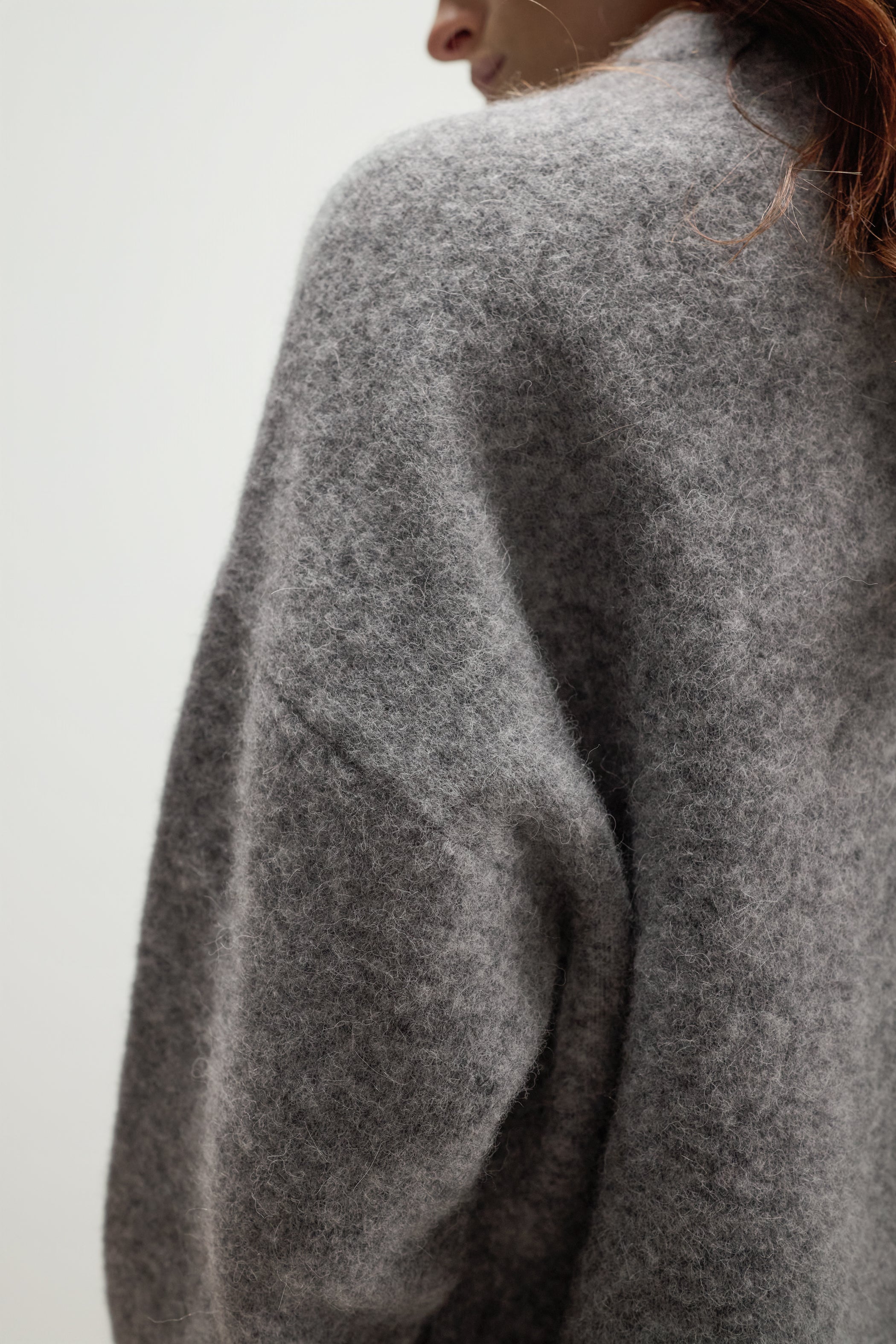 Naomi Sweater | Light Grey | Alpaca Blend