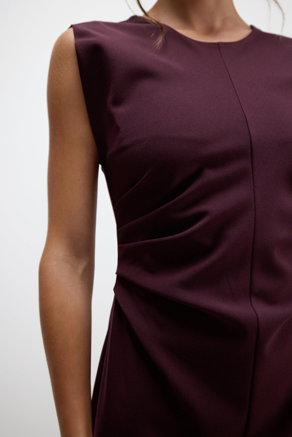 Wilde Ruched Dress | Burgundy