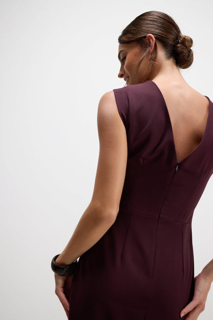 Wilde Ruched Dress | Burgundy