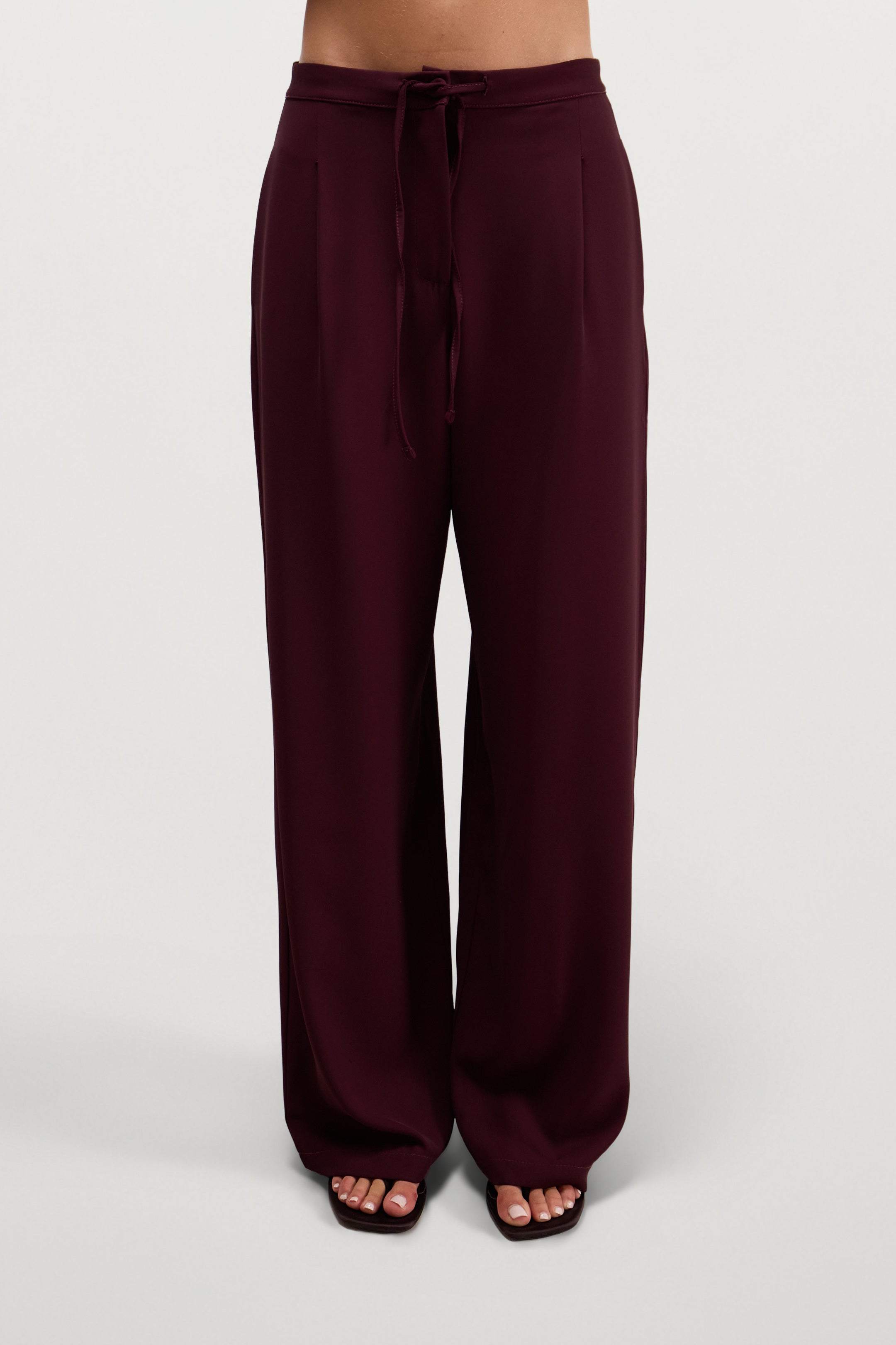 Lana Trousers | Burgundy
