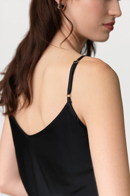 Arabella Lace Trim Vest | Black