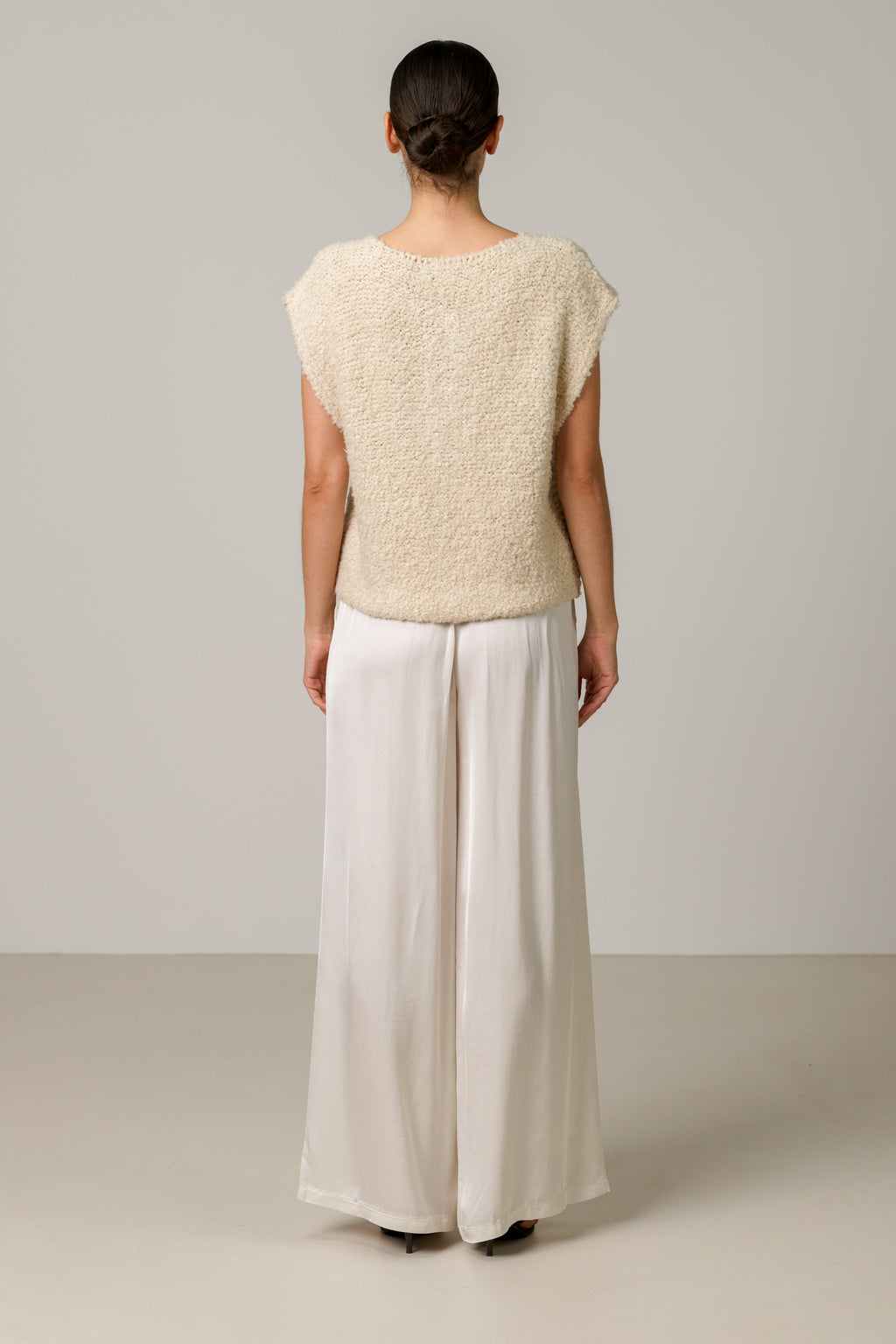 Josie Knitted Gilet | Light Beige