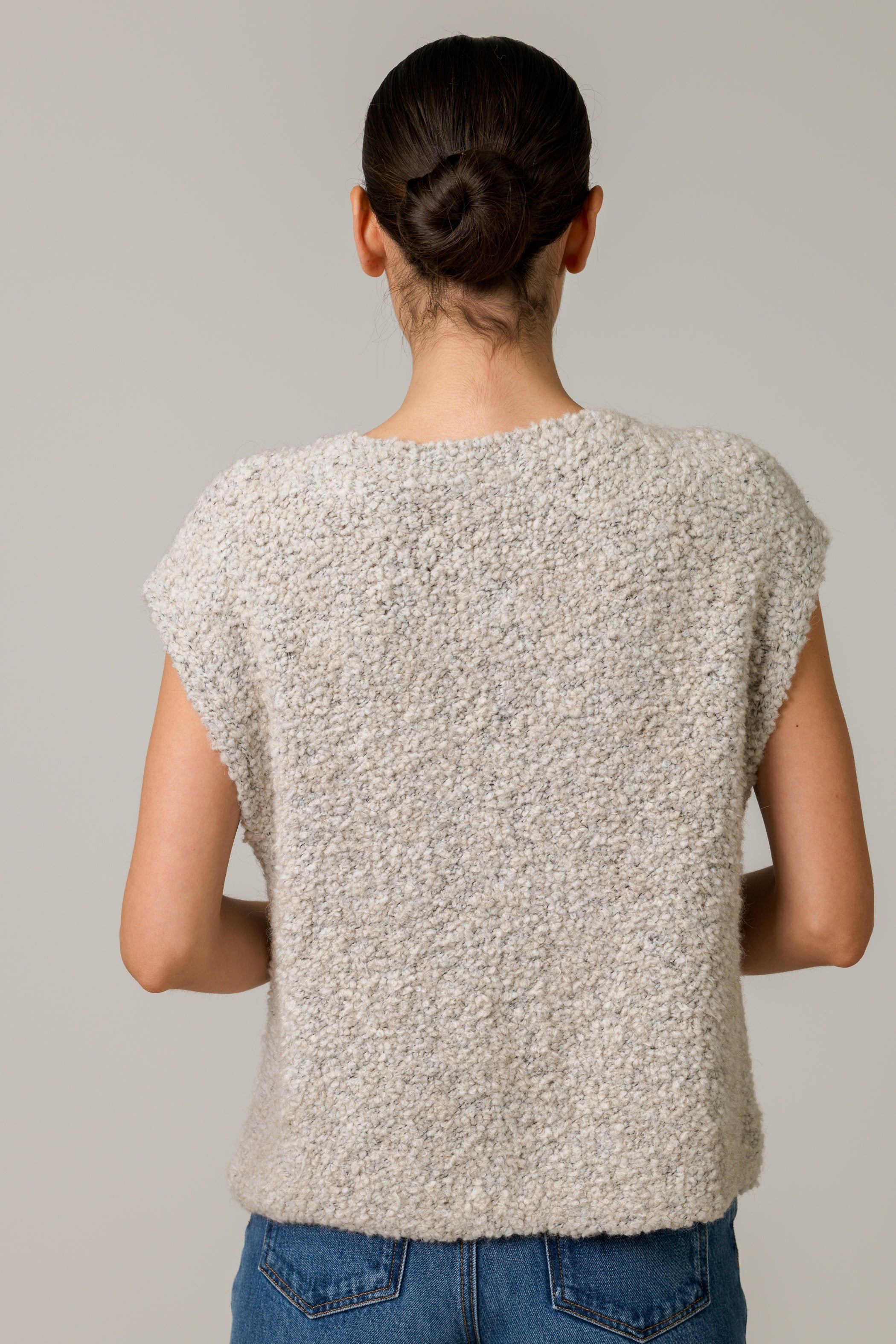 Josie Knitted Gilet | Oatmeal