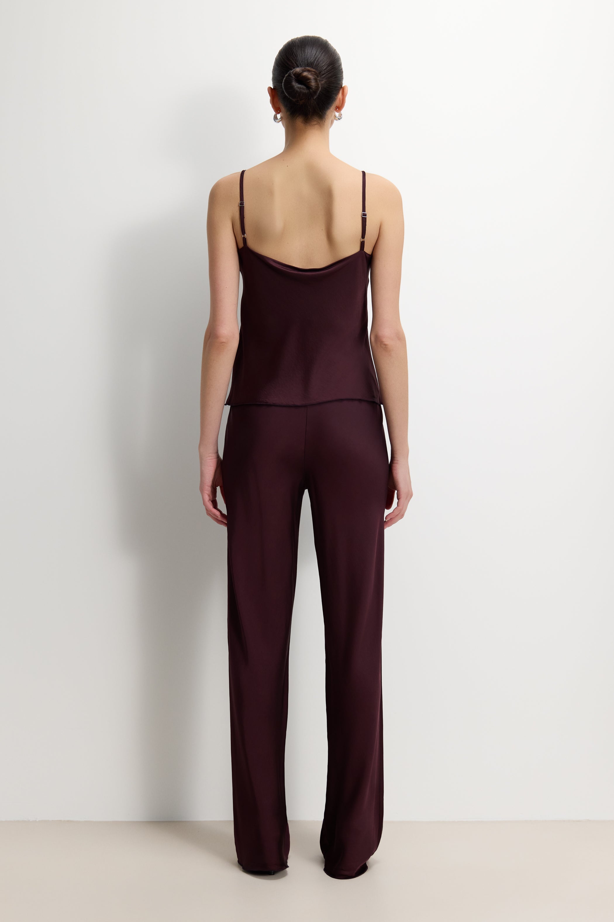 Odette Satin Vest | Amethyst Plum