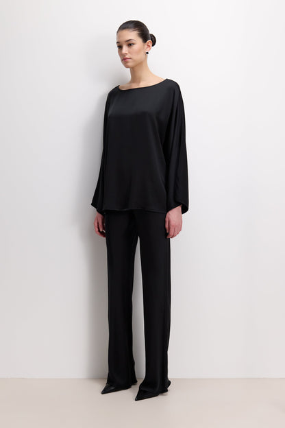 Arlet Wide Sleeve Boatneck | Black