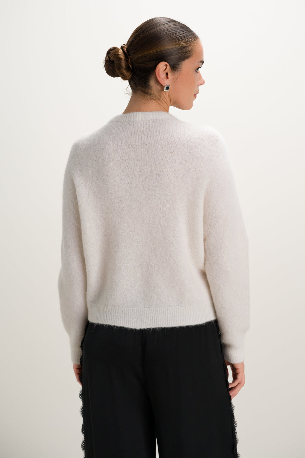 Evie Button Up Cardigan | Ivory | Alpaca-Wool Blend