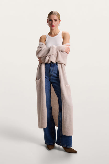 Yasmin Open Cardigan | Beige | Alpaca Blend